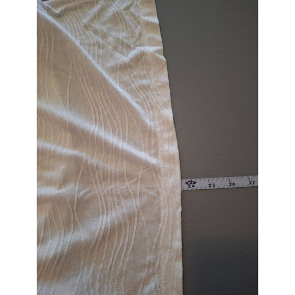Simply Vera Wang Womens Top L White Textured Short Sleeve Minimalist - Picture 6 of 6